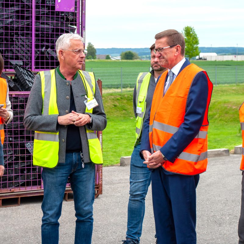 Betriebsbesichtigung Besuch Wirtschafts-Landesrat